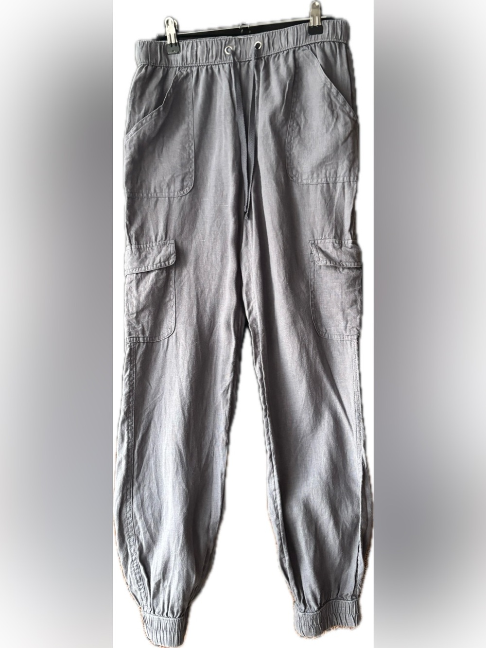 Cynthia Rowley Grey Cropped Cargo Pants